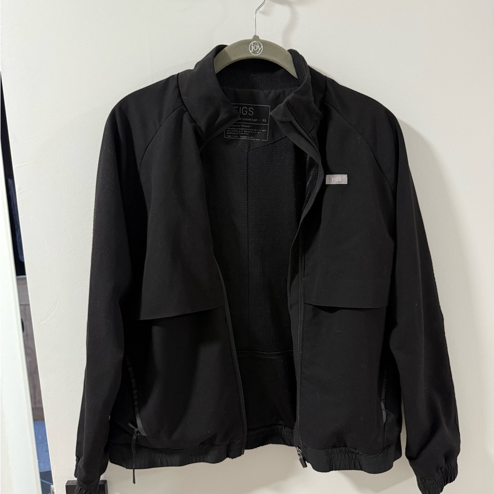Figs Black Sydney Scrub Jacket